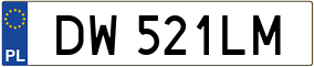 Truck License Plate